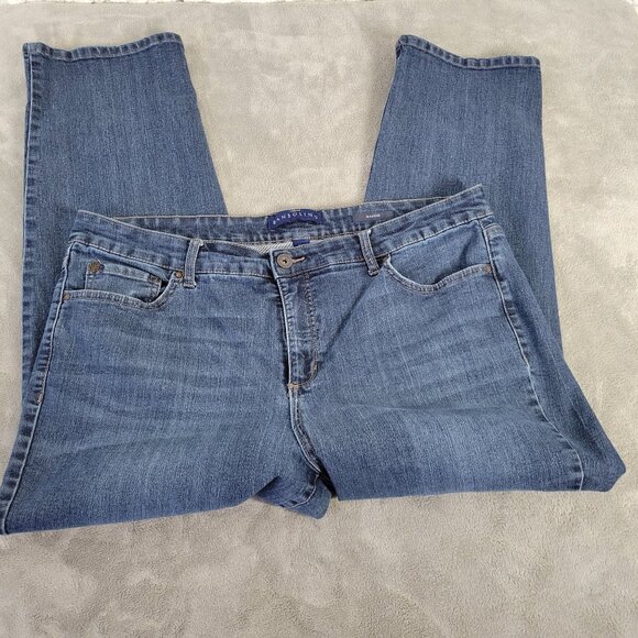 Denim - Bandolino Women's 20WS Jeans Mandie Dark Blue Denim Petite 38x27.5 SL83E